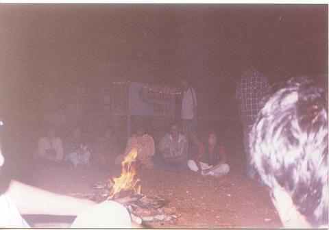 campfire at dhaba in mysore..